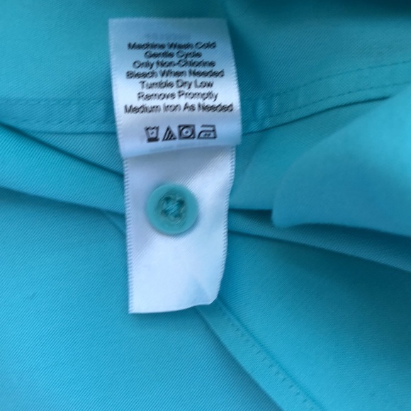 Coldwater Creek Button up Size L 14 Blue - Picture 7 of 7
